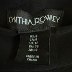 Cynthia Rowley  Black Dress Pants Women's Trousers Wide Leg Classic Size 8 Photo 2