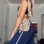 y2k cheetah print faux fur clasp mini purse Brown Photo 3