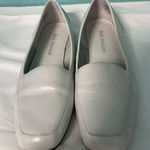 Enzo Angiolini Womens 5.5 White Leather Loafers Slip On Vintage S-322 Photo 0