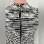 Sail To Sable STS Gold Metallic Tweed Sleeveless Shift Dress Size 4 Navy Photo 8