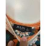 Julia By Love J Women Large Crop Top Crochet Handmade Style Sweater Vest/Top Photo 1