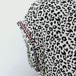 Hem & Thread  Black & Cream Leopard Print  Boatneck Boxy Fit Tee Size Small Photo 2