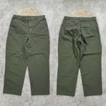 Gap Women’s Everyday Mid Rise Straight Up Khakis Pants in Army Jacket Green 10 Photo 2