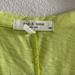 Rag and Bone  Lime Yellow Scoop Tee Extra Small Photo 2