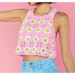 Show Me Your Mumu Laguna Crochet Floral Top Large Photo 0