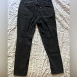 H&M Size 6 Black Ripped Boyfriend Low waist Jeans Photo 6