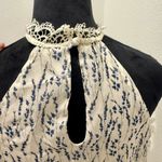 Sugar Lips  XS Floral Lace Cold Shoulder Halter Blouse Photo 5