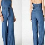 Elevenses Anthropologie   Blue Denim Jumpsuit Size 6 Photo 1