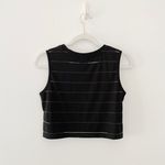 Dr. Denim Sheer Striped Harper Crop Top NWOT Photo 3