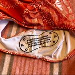 NWOT Eomenie One Piece Ruched Halter Swimsuit Size Small. Orange Photo 9