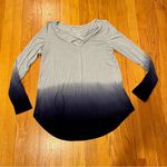 American Eagle  Outfitters Soft & Sexy Long Sleeve Shirt Top Tie Dye Blue Small Photo 2