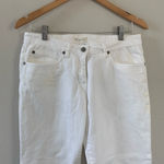 Eileen Fisher High Waist Slim Leg Jeans in White Made in Portugal Photo 6