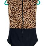 Summersalt The Surf Swimsuit One Piece Leopard Print Black Size US 10 Photo 8