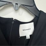 Reformation  Ava Black Knit Mini Dress Size S Photo 6