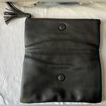 Kaari Blue Leopard Print Black Sleek Clutch Bag  Photo 4