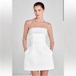 NEW Nadine Merabi Heather strapless mini white dress sz 2 Photo 3