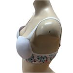 Massam Size Large White Floral Lace Underwire Bra. Made in Brazil New. Photo 1