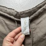 London Jean Linen Lace Trim Wide Leg Pants Women's Size 12 Beige boho resort Photo 5