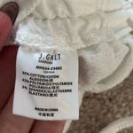 Brandy Melville John Galt White Short Sleeve Cinched Cotton Wrap Top Photo 5