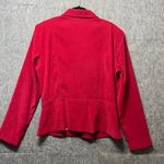 Sag Harbor ‎ Dress Jacket Blazer Full Zip Red Career Office Size 10 Photo 4