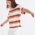 Madewell boxy sweater tee striped size medium Photo 0