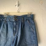 Lee Vintage High Rise Denim Mom Shorts Size 14 Medium Double Button Photo 1