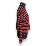 Forever 21 ‎ Womens Top Sz S Burnt Sienna Navy Blue White Stripe Cropped Length Photo 2