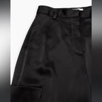 Babaton Refined Satin Cargo Pant - Black - 4 Photo 5