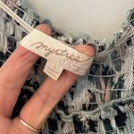 Mystree  Womens Animal Print Smocked Slit Summer Maxi Dress Black‎ Green Large Photo 4