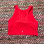 Athleta RED HIGH NECK CROP BRA TOP Photo 2