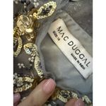 Mac Duggal  5533 Platinum Gold Embellished  Long Sleeve A-Line Gown Size 14 NWT Photo 5