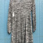 Velvet Torch Women's Gray Space Dye V-Neck Empire Waist Tunic Sweater Small NWT Photo 4