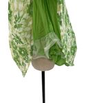 Hello Molly Challenge Your Faith Dress Puff Sleeve Floral Print Green Size US 2 Photo 10