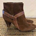 Cole Haan Cole‎ Haan Air Brown Leather Zip Up Block Heel Boots Size 9.5B Photo 0