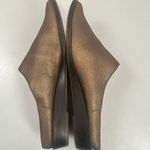 Kelsi Dagger Anthropologie Mules Brown Metallic Slip On Pointed Lagen Fl… Photo 2