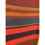 Gianni Bini  Fitted Sweater Dress M Striped Colorful Rainbow Mini Bodycon Sheath Photo 3