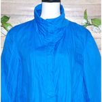 Coldwater Creek Blue Button Up Jacket Size 10 Lined 3/4 Sleeve Pockets Photo 3