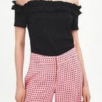ZARA Trafaluc Black Ruffle Off the Shoulder Top (S) Photo 0