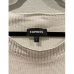 EXPRESS Ruffle Sleeve Cable Knit Sweater Photo 4