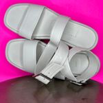 ZARA  Leather Wide Wrap Strap Chunky Platform Sandal Sz 41 Photo 3