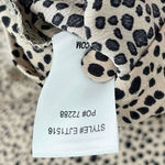 Lulus Lulu’s Sweet Spot Taupe Cheetah Print Long Sleeve Button-Up Top Size Small Photo 6