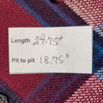 Burgundy and Navy Plaid Flannel Shirt Size 6 Patagonia Women's Flannel Photo 1