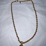 Monet  Vintage signed Children’s (12”) Gold Tone with Rhinestone Necklace‎ Photo 2