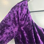 Lulus NWT Muse Moment Purple Crushed Velvet One Shoulder Mini Dress Size Small Photo 4