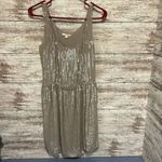 Revolve Renzo and Kai Iridescent Sequined Dress Size Medium Tan Photo 1