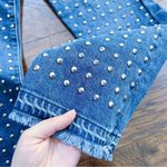 Alice + Olivia AO.LA • Amazing High Rise Slim Girlfriend Jean studded cropped Photo 8