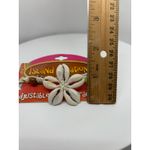 Island Creations Shell Bracelet Adjustable Macrame Beachy Summer Jewelry Tan Photo 2