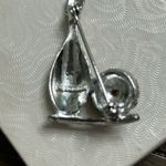 Vintage Silver Tone‎ Red Diamanté Ten Pin Bowling Ball Brooch Photo 4