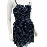 Blue & White Polka Dot Dress Size M Photo 1