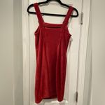 No Boundaries  Size M Soft Stretchy Bodycon Pink Ribbed Velour Mini Dress Buckles Photo 5